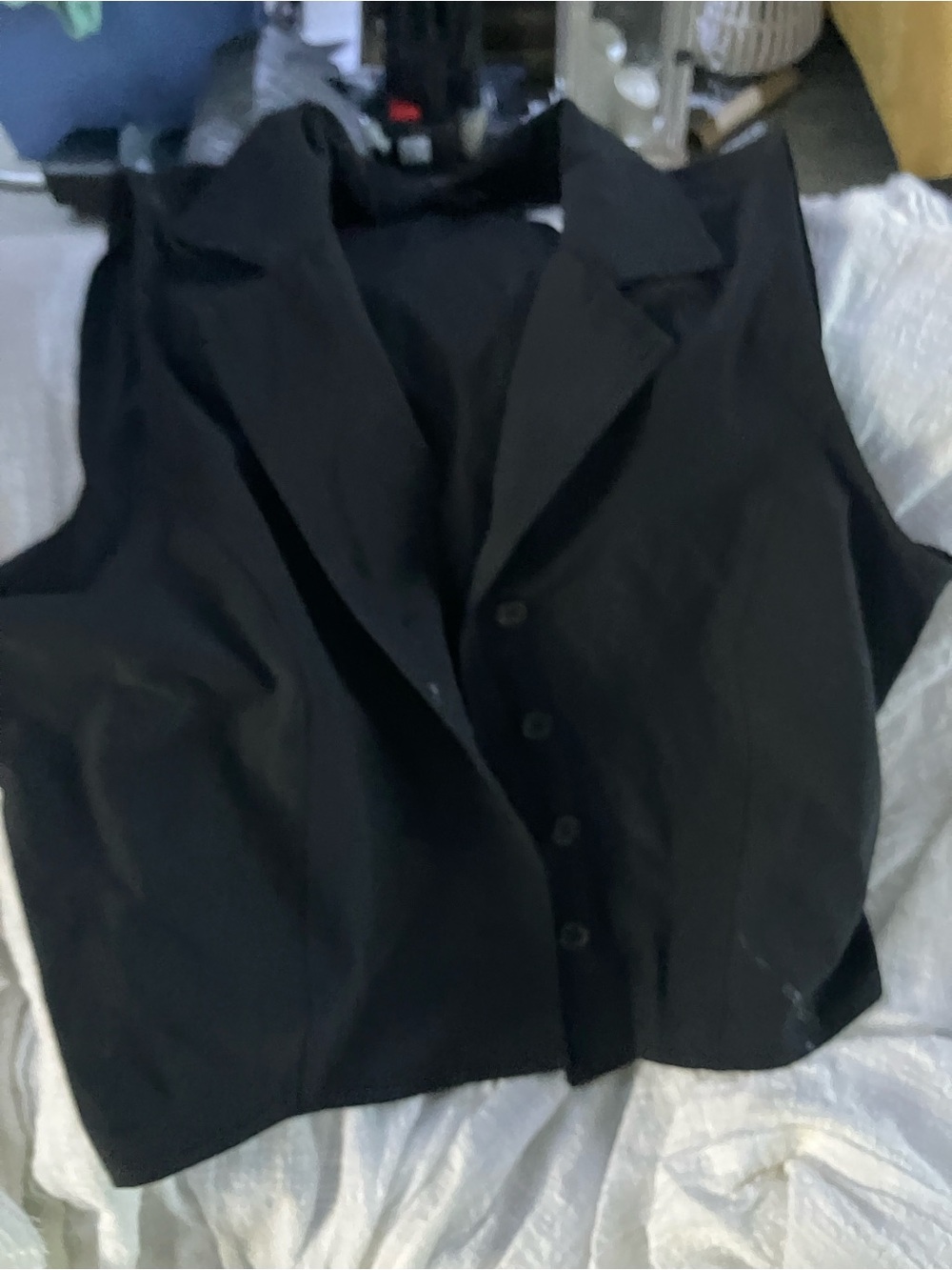 Classic Black Women's Tailored Vest